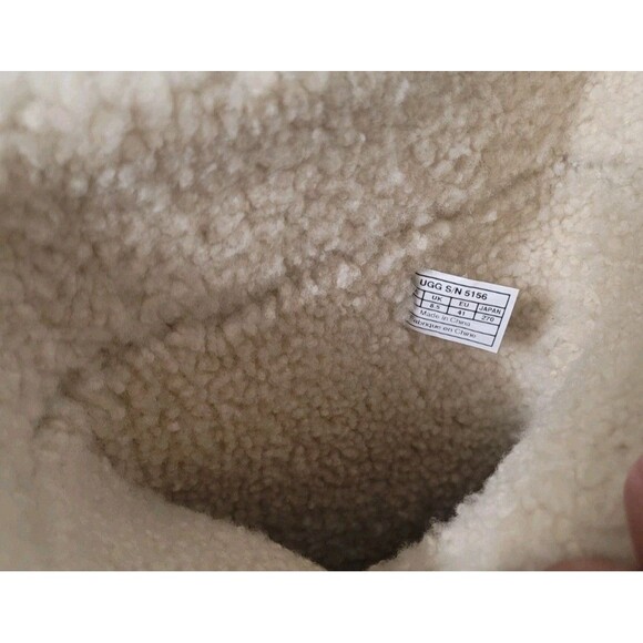 UGG Australia Adirondack Tall Leather Sheepskin Winter Boots Women 10 Chestnut - Picture 7 of 14